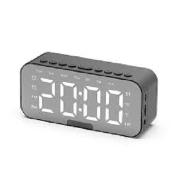 Wireless Alarm Clock Mini bluetooth Speaker With Card Play FM Radio